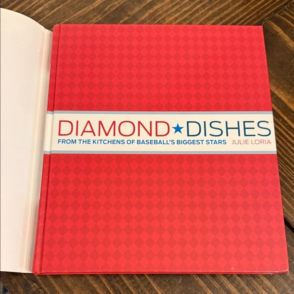 Diamond Dishes Cookbook by Julie Loria - Blue and Red Cover